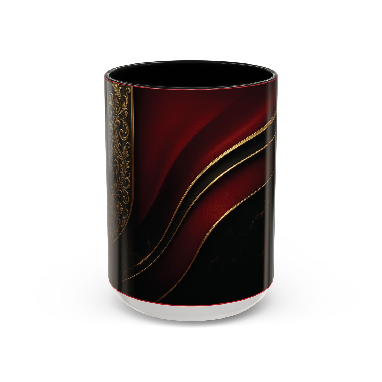 Elegant Accent Coffee Mug for Sophisticated Mornings, Gift for Coffee Lovers, Stylish Kitchenware, Perfect for Holidays, Home & Office Use