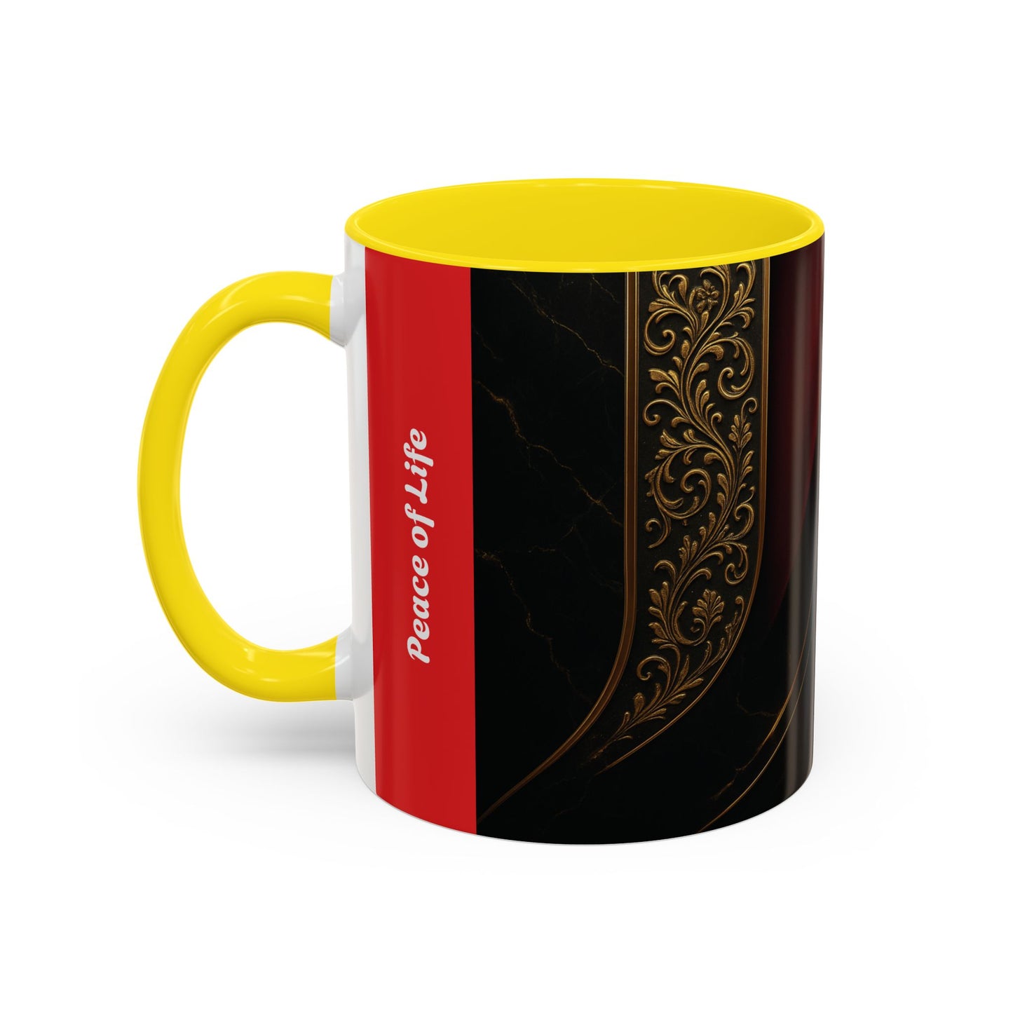 Elegant Accent Coffee Mug for Sophisticated Mornings, Gift for Coffee Lovers, Stylish Kitchenware, Perfect for Holidays, Home & Office Use