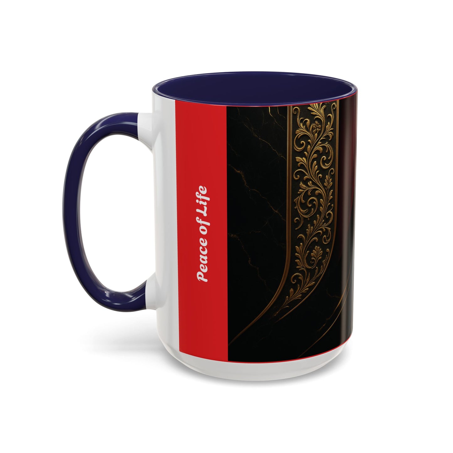 Elegant Accent Coffee Mug for Sophisticated Mornings, Gift for Coffee Lovers, Stylish Kitchenware, Perfect for Holidays, Home & Office Use